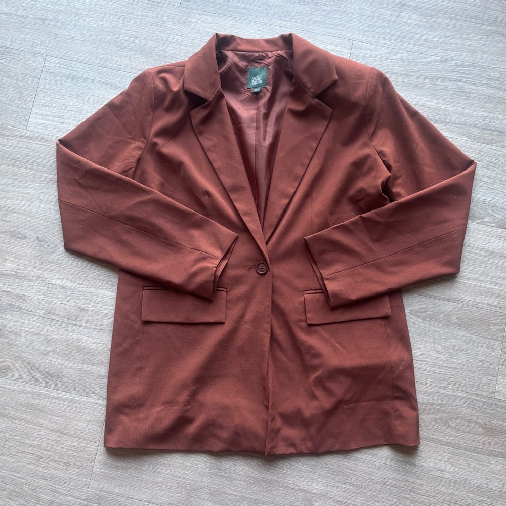 wild fable terracotta Single-Button Blazer